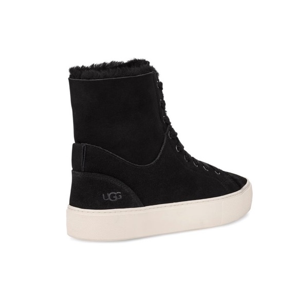 beven genuine shearling high top sneaker